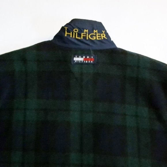 Vintage Tommy Hilfiger Plaid Fleece Jacket - Picture 5 of 6
